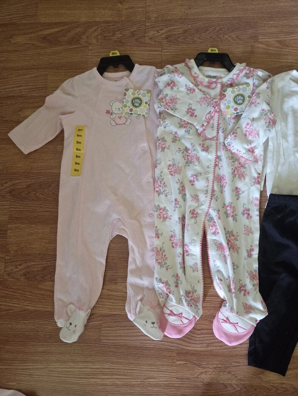 Carter's Girl 9 Months Bundle 6pc NWT Hearts Floral Ballerina Pink Little Me